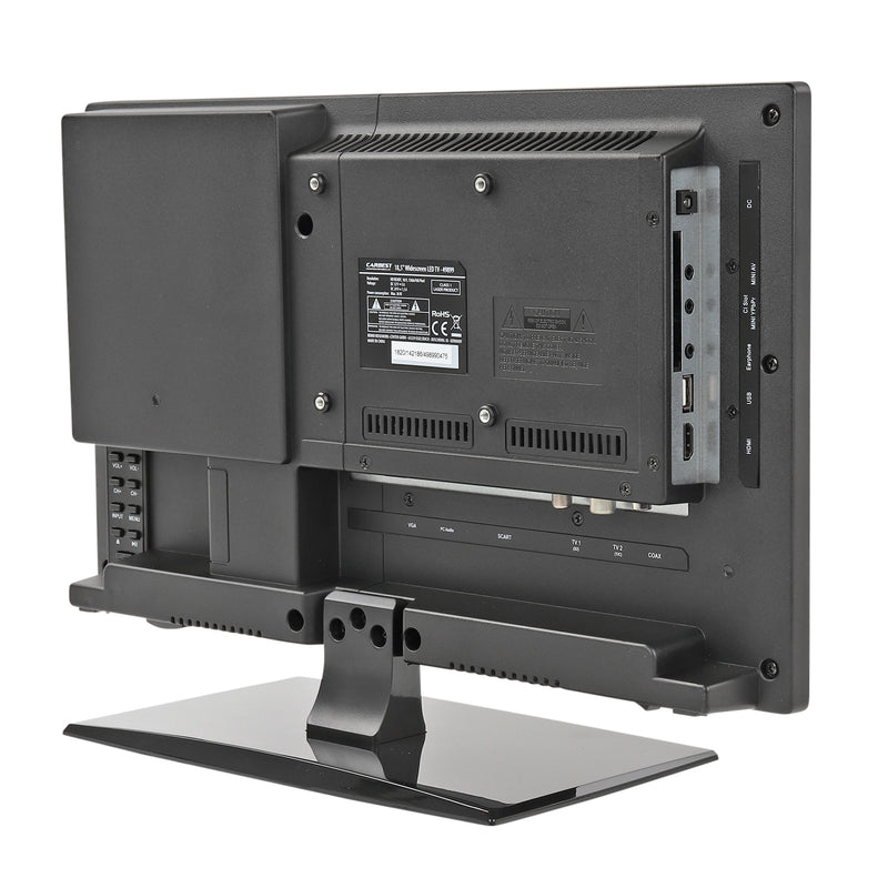 Carbest LED TV 18,5" DVB-T2, S2, C DVD Player USB 12 & 220V HDMI DVBT-Antenne