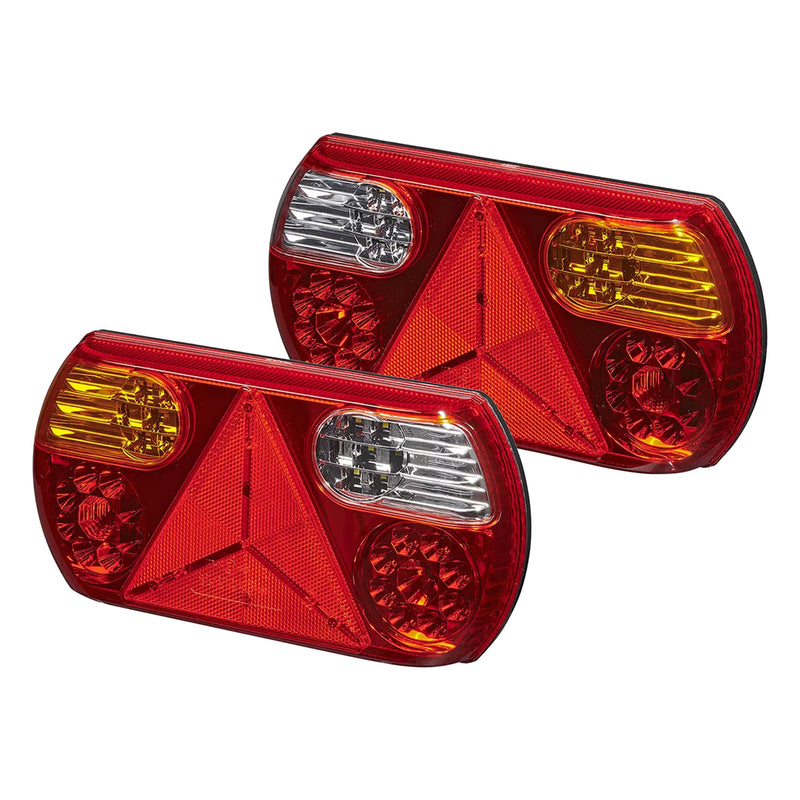 LED Rückleuchte 6 Funktionen – 296x142 mm, 32 LED, rechts links, IP67,