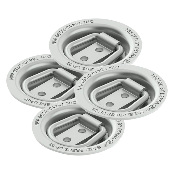 4er Set SPP UP-03 Zurrmulde rund –  , 250 daN (250 kg) Zugkraft