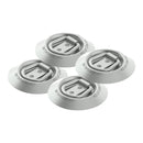 4er Set SPP UP-03A Zurrmulde rund – Verzinkter Stahl, 250 daN, Ø 97 mm,