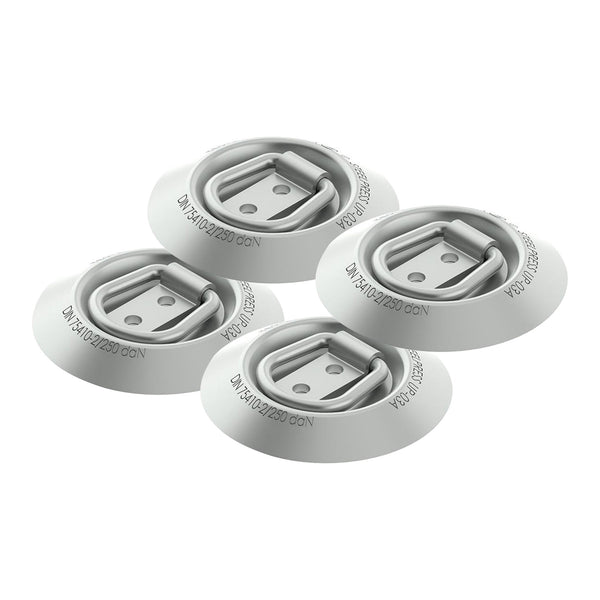 4er Set SPP UP-03A Zurrmulde rund – Verzinkter Stahl, 250 daN, Ø 97 mm,