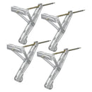 4er Set Ausdrehstütze 1500 kg 619 mm – Stabile Eckstütze für Wohnwagen