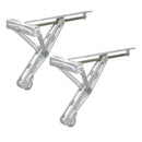 2er Set Ausdrehstütze 1500 kg 677 mm mit Montageplatte – Eckstütze für Wohnwagen