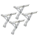 4er Set Ausdrehstütze 1500 kg 677 mm mit Montageplatte – Eckstütze für Wohnwagen