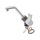 Kalt-Wasserhahn Style 2000 12V Ø20 mm – Klappbar, Matt Nickel/Schwarz, für Wohnmobil & Boot