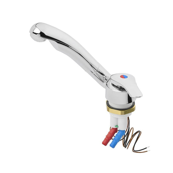 Mischbatterie Keramik Samba Ø39 mm – 12V, Chrom, für Wohnmobil & Boot