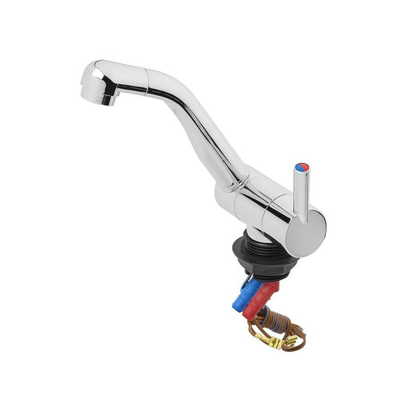 Mischbatterie Style 3000 12V Ø33 mm – Schwenkbar, Chrom, für Wohnmobil & Boot