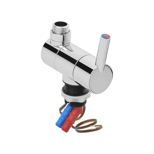 Brausebatterie Trend A 12V Ø27 mm – Chrom, mit Mikroschalter, für Wohnmobil & Boot