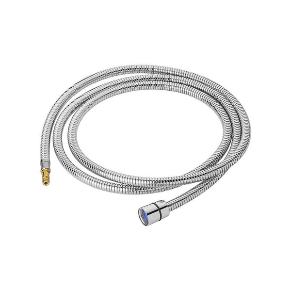 Brauseschlauch Metall 1,5 m – 3/8 drehbar, 1/2 Zoll Anschluss, Chrom