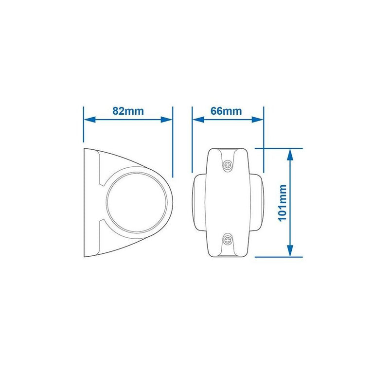 Umrissleuchte 12/24V rot/weiß/orange 101x82mm LED – Hochwertige LED Beleuchtung