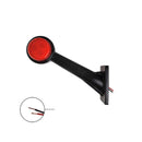 LED Umrissleuchte 12/24V – Rot/Weiß, 166x193 mm, wasserdicht,