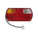 LED Rückleuchte 6 Funktionen – 296x142 mm, 32 LED, rechts links, IP67, – APT