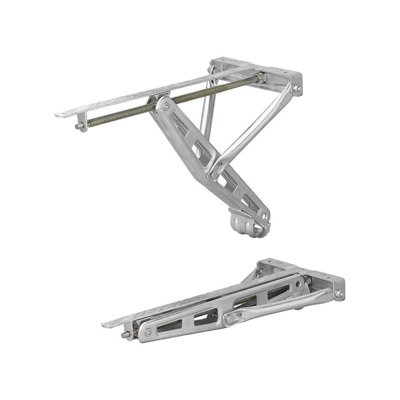 4er Set Ausdrehstütze 1500 kg 677 mm mit Montageplatte – Eckstütze für Wohnwagen