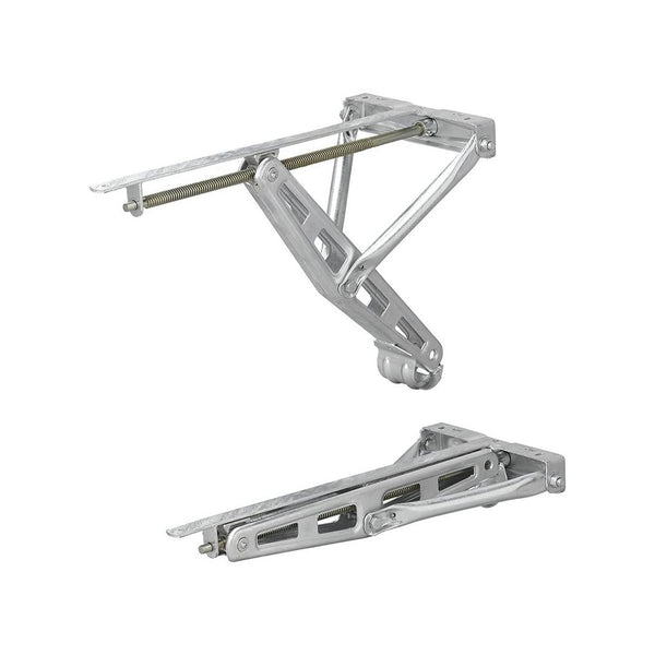 2er Set Ausdrehstütze 1500 kg 677 mm mit Montageplatte – Eckstütze für Wohnwagen