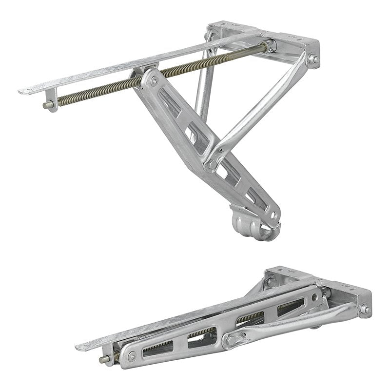 4er Set Ausdrehstütze 1500 kg 677 mm mit Montageplatte – Eckstütze für Wohnwagen
