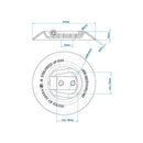 10er Set SPP UP-03A Zurrmulde rund – Verzinkter Stahl, 250 daN, Ø 97 mm,