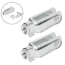 2er Set Gabelkopf M8 58mm mit Sicherungsbolzen für Bremsseil, Anhänger