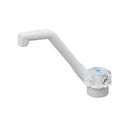 Kalt-Wasserhahn De Luxe 12V Ø20 mm – Klappbar, Weiß, für Wohnmobil & Boot