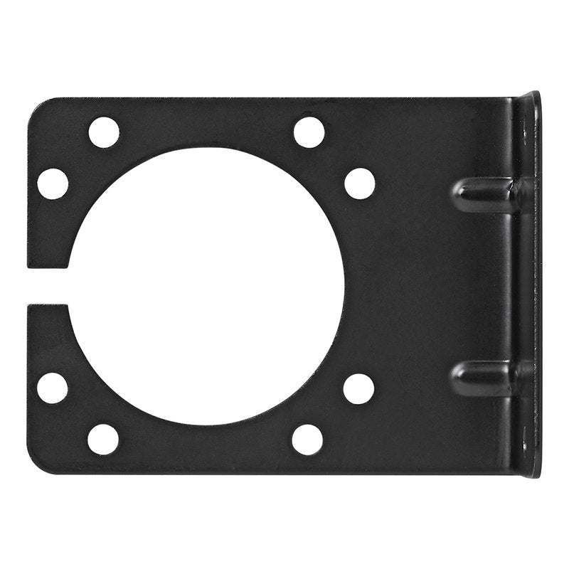 Steckdosenhalter Metall gewinkelt 9,25 x 7 cm – für 7- & 13-polige Anhängersteckdosen