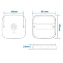 2x Rückleuchte 12V 5 Funktionen 107x107mm 8LED – Hochwertige LED Beleuchtung