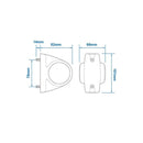 Umrissleuchte 12/24V rot/weiß 101x82mm LED – Hochwertige LED Beleuchtung