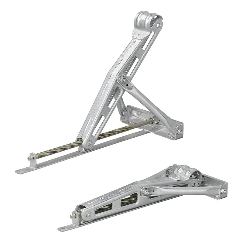 4er Set Ausdrehstütze 1500 kg 677 mm mit Montageplatte – Eckstütze für Wohnwagen