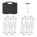 Set 20 Erdnägeln Stabile Zeltnägel für weichen und normalen Boden inkl. Abzieher