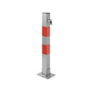 2er Set Parkpfosten mit Schloß Parkplatzsperre aus Stahl 655 x 60 x 60 mm – APT