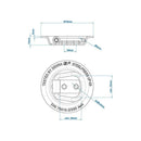 8er Set SPP UP-03 Zurrmulde rund –  , 250 daN (250 kg) Zugkraft – APT