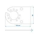 Steckdosenhalter Metall 12 x 8 cm – für 7- & 13-polige Anhängersteckdosen