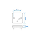Rückleuchte 12/24V 4 Funktionen 100x100mm LED – Hochwertige LED Beleuchtung