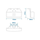 Positionsleuchte 12/24V weiß 110x40mm LED mit Halter – Hochwertige LED Beleuchtung