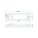 Positionsleuchte 12/24V weiß 126x30mm LED – Hochwertige LED Beleuchtung