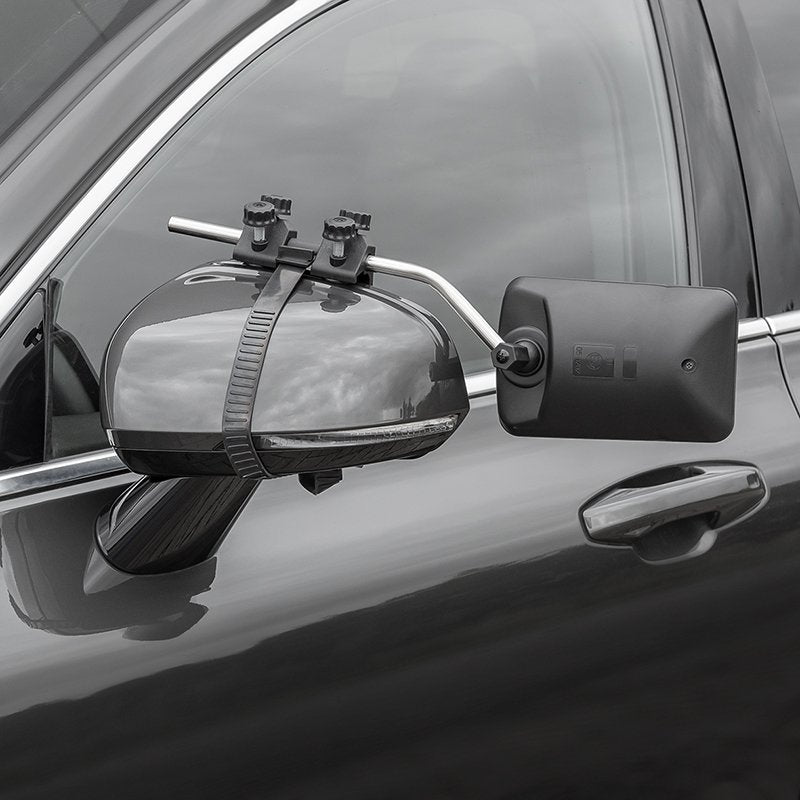 Wohnwagen Spiegel mit Flachglas & Toter-Winkel-Spiegel – 440 x 110 mm | Universal & E-Typ geprüft
