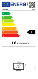 Carbest LED TV 18,5" DVB-T2, S2, C DVD Player USB 12 & 220V HDMI DVBT-Antenne