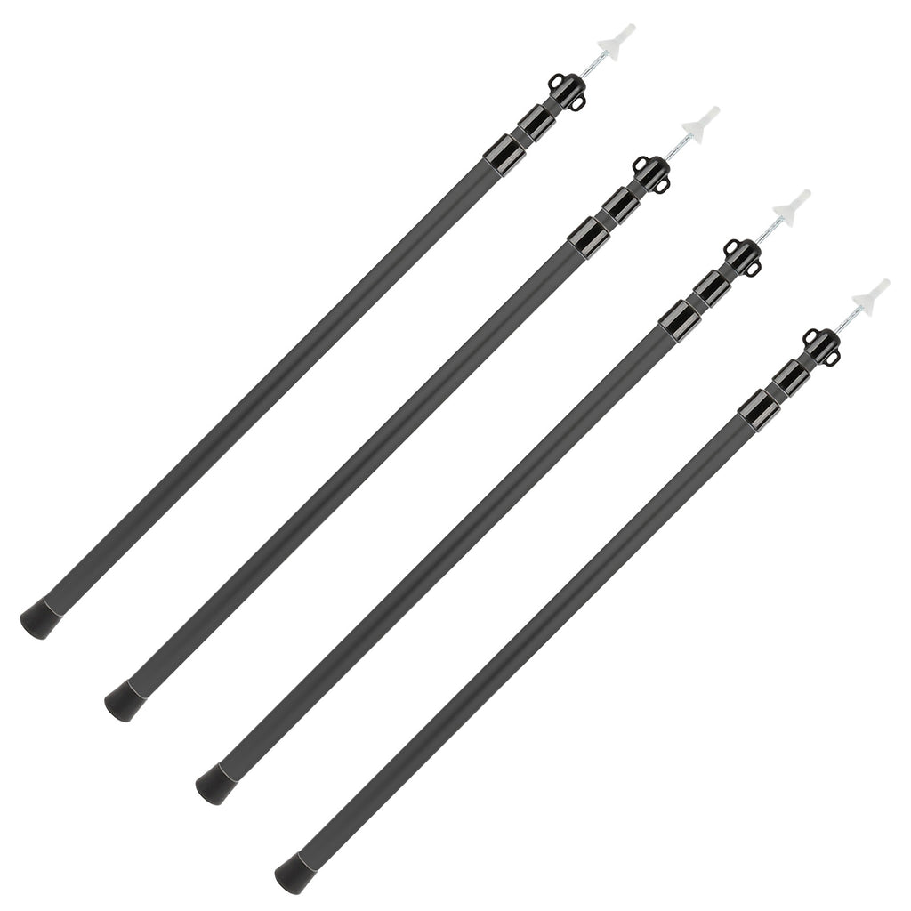 deiwo 4x Teleskop Zeltstange Alu 230cm für Sonnensegel