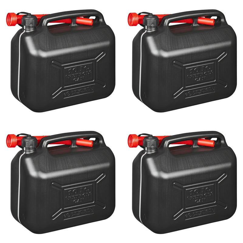 4x Kraftstoffkanister 10L Kunststoff Reserve Diesel Benzinkanister