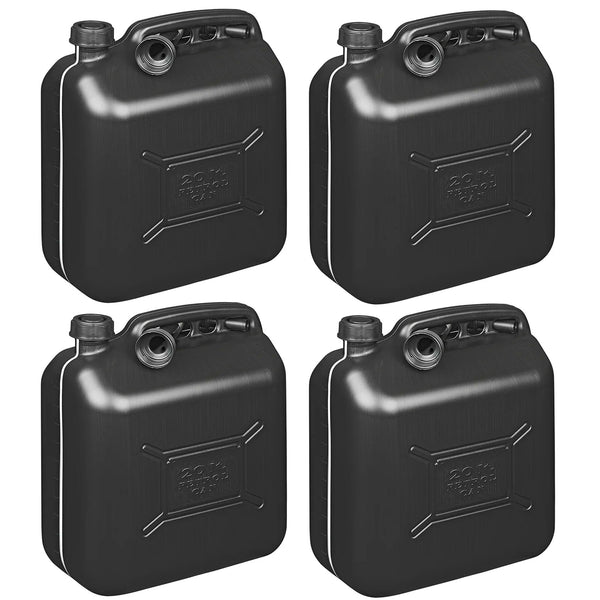 4x Kraftstoffkanister 20L Kunststoff Reserve Diesel Benzinkanister UN-geprüft