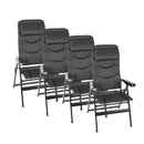 Campingstuhl klappbar Klappstuhl Gartenstuhl Faltstuhl ergonomisch + Kopfpolster