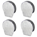 4x Radabdeckung Aluminium reflektierend 16" Reifenabdeckung Wohnwagen, Wohnmobil