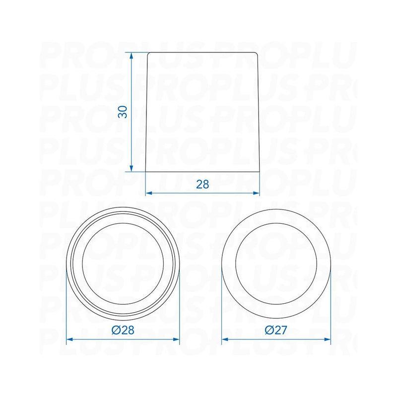 Abwasser-Rohr Reduzierstück Ø28 mm auf Ø17 mm – Dicht, ohne Kleben, für Wohnmobil & Boot