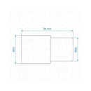 Abwasser-Rohr Übergangsstück Ø28 mm auf Ø26 mm – Dicht, ohne Kleben, für Wohnmobil & Boot
