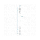 Flexibler Schlauchanschluss 25 cm – Warm- & Kaltwasser, Z-Tüll-Anschluss, für Wohnmobil & Boot