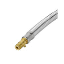 Brauseschlauch Metall 1,5 m – 3/8 drehbar, 1/2 Zoll Anschluss, Chrom