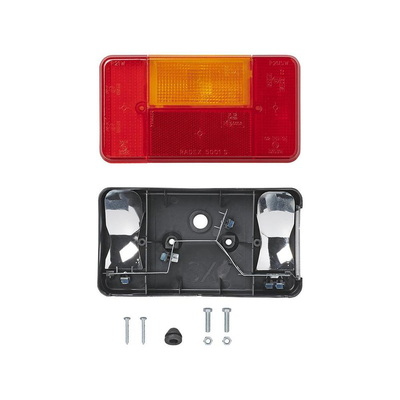 Anhänger Rückleuchte 5 Funktionen 194x104mm links – Anhängerleuchte, E-geprüft
