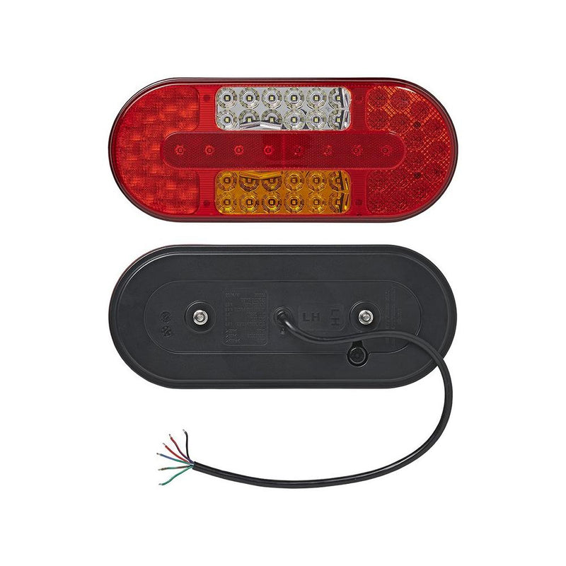 LED Rückleuchte 6 Funktionen – 323x134 mm, 54 LED, rechts & links, IP67,