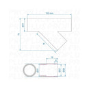 Abwasser-Rohr Y-Stück Ø28 mm – Steckverbindung, wasserdicht, für Wohnmobil & Boot
