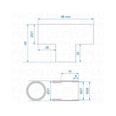 Abwasser-Rohr T-Stück Ø28 mm – Steckverbindung, wasserdicht, für Wohnmobil & Boot
