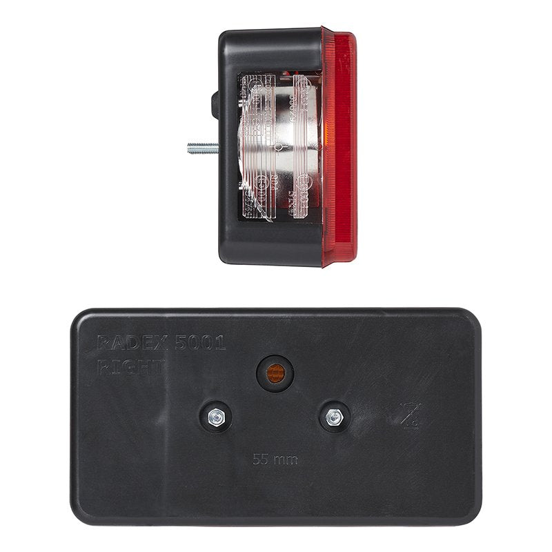 Anhänger Rückleuchte 5 Funktionen 194x104mm rechts – Anhängerleuchte, E-geprüft
