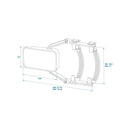 Wohnwagen Spiegel Kompakt mit Flachglas – 330 x 90 mm |   & universal passend
